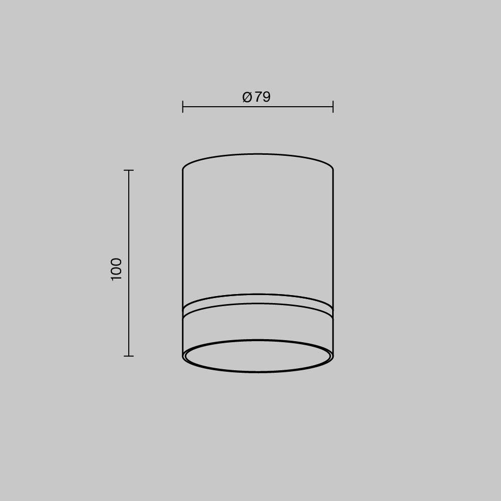 Дополнительная картинка Потолочный светильник Technical C085CL-9W4K-W