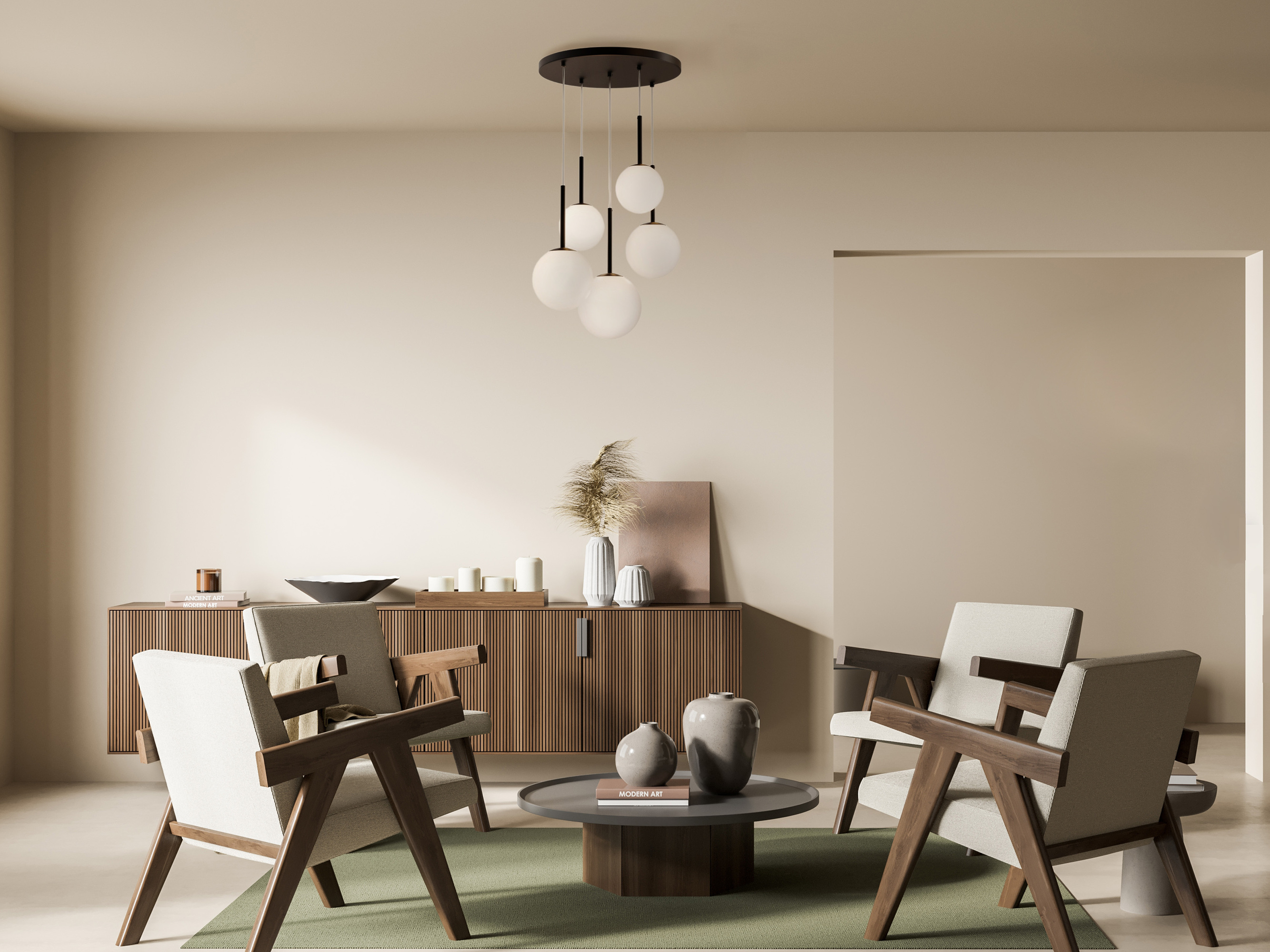 Дополнительная картинка Подвесной светильник Maytoni MOD321PL-05B