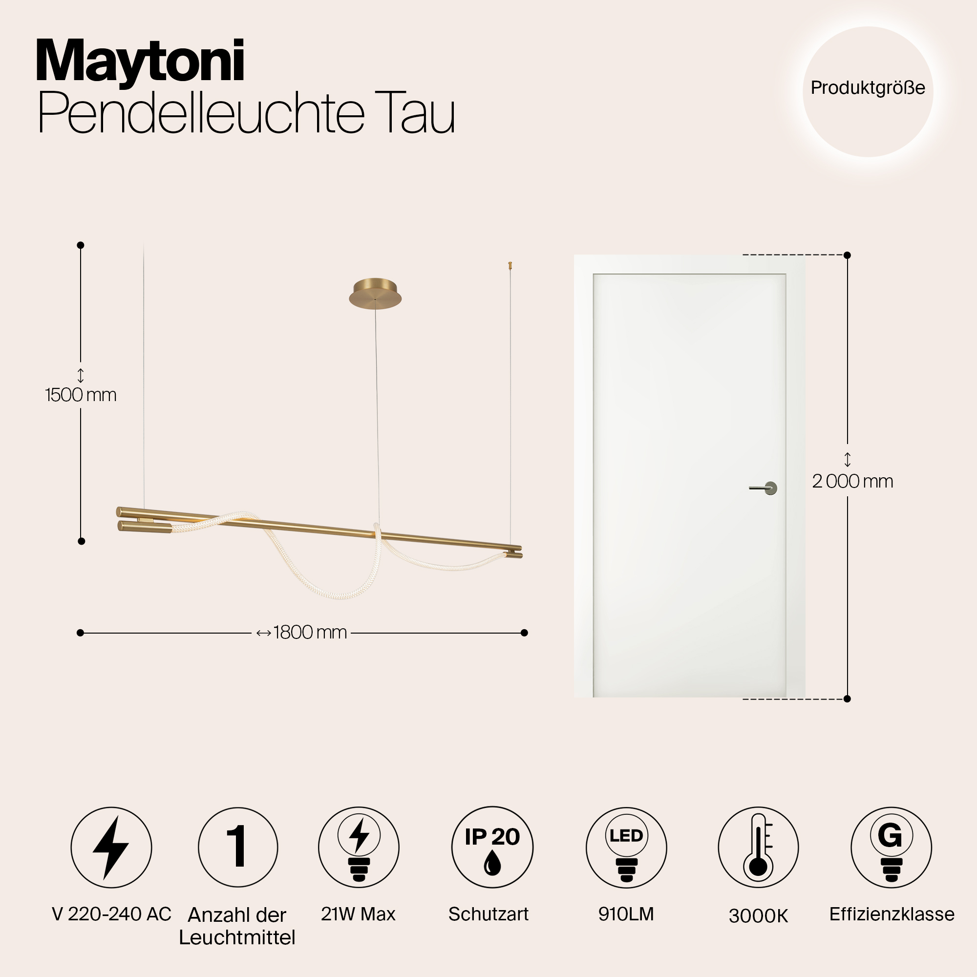 Дополнительная картинка Подвесной светильник Maytoni MOD166PL-L20G3K