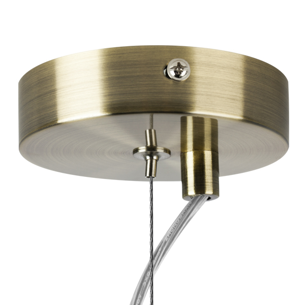 Картинка 722013 Люстра LIMPIO 1х40W E27 БРОНЗА/ПРОЗРАЧНЫЙ