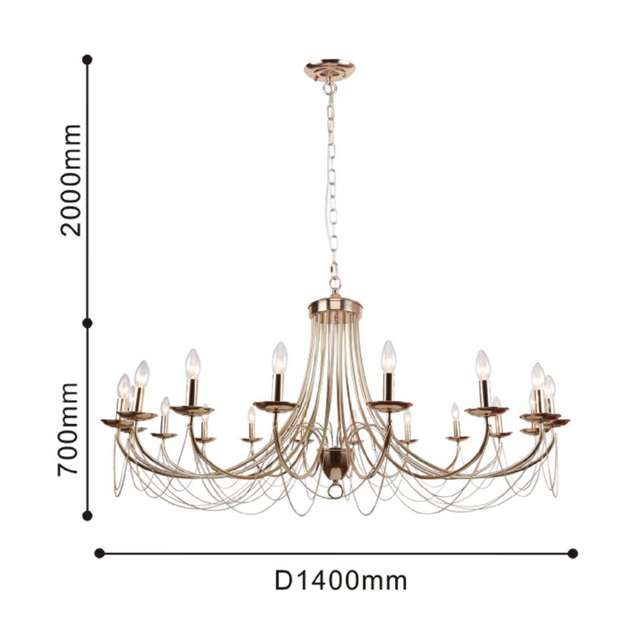 Картинка Подвесная люстра F-Promo Plini 2591-18P
