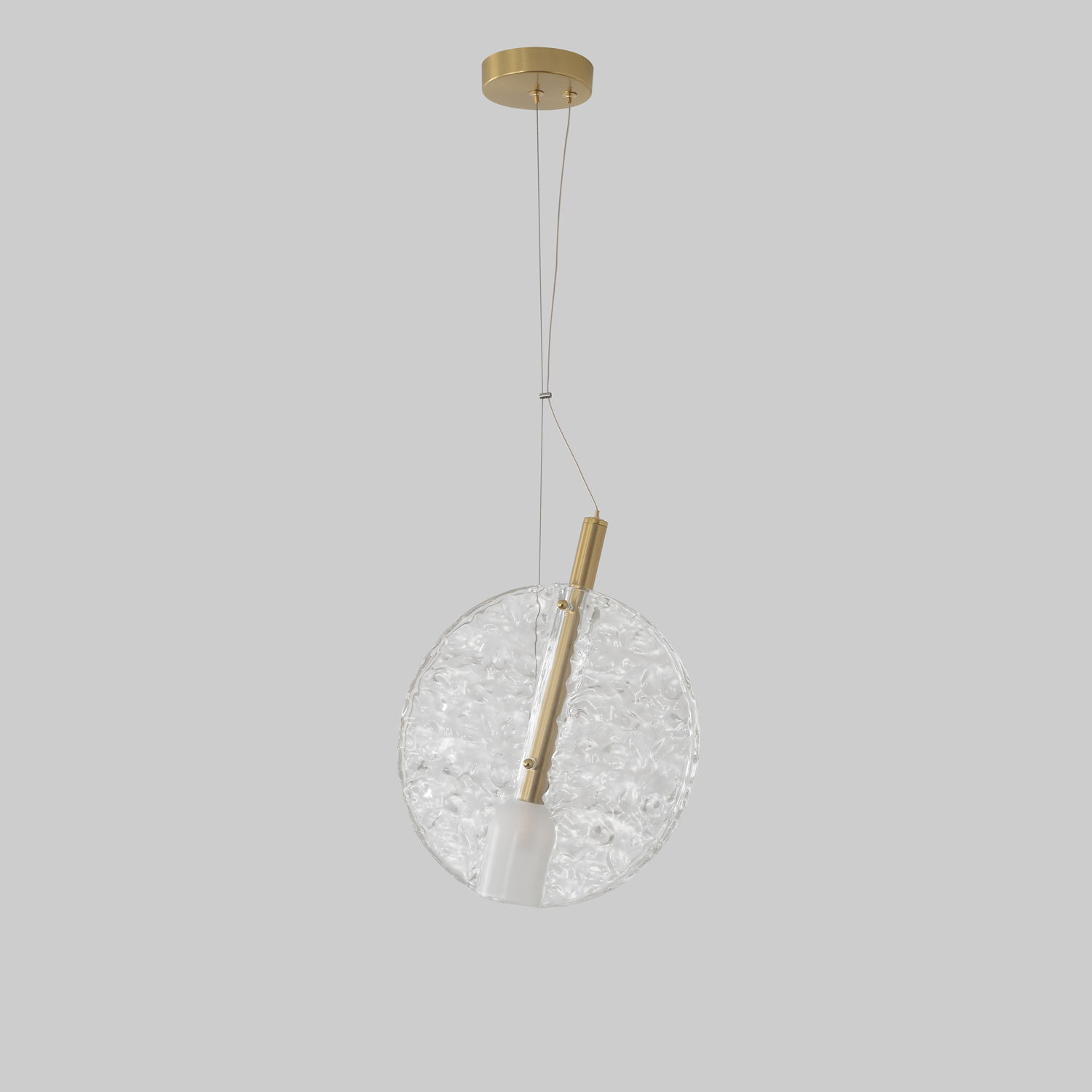 Подвесные Светильник подвесной Crystal Lux FROZEN SP1 BRASS Crystal Lux 3990/201, доставка по Казахстану 
