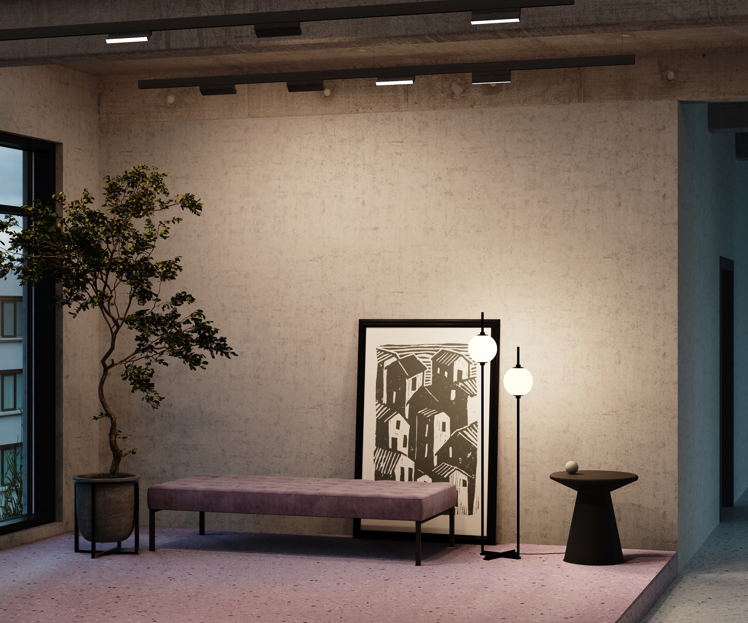 Дополнительная картинка Трековый светильник Technical TR036-2-12W3K-B