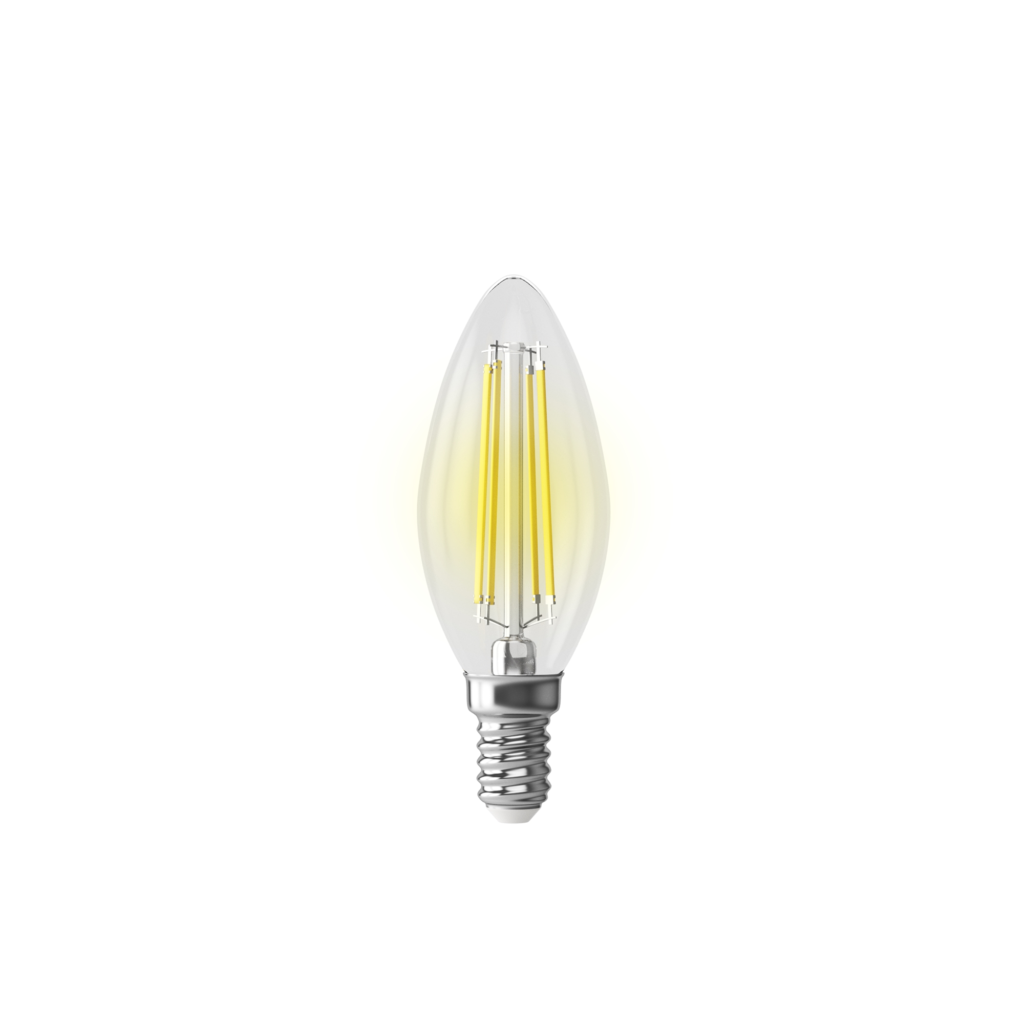 Картинка Лампа светодиодная Voltega E14 7W 4000K прозрачная VG10-C35E14cold7W-FHR 7153