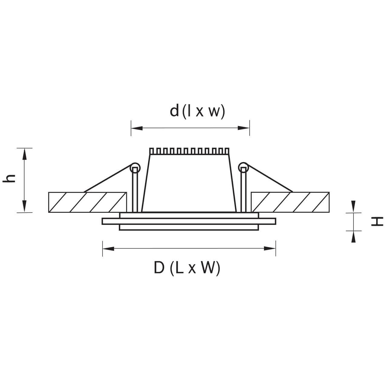 Дополнительная картинка Встраиваемый светодиодный светильник Lightstar Acri 212040