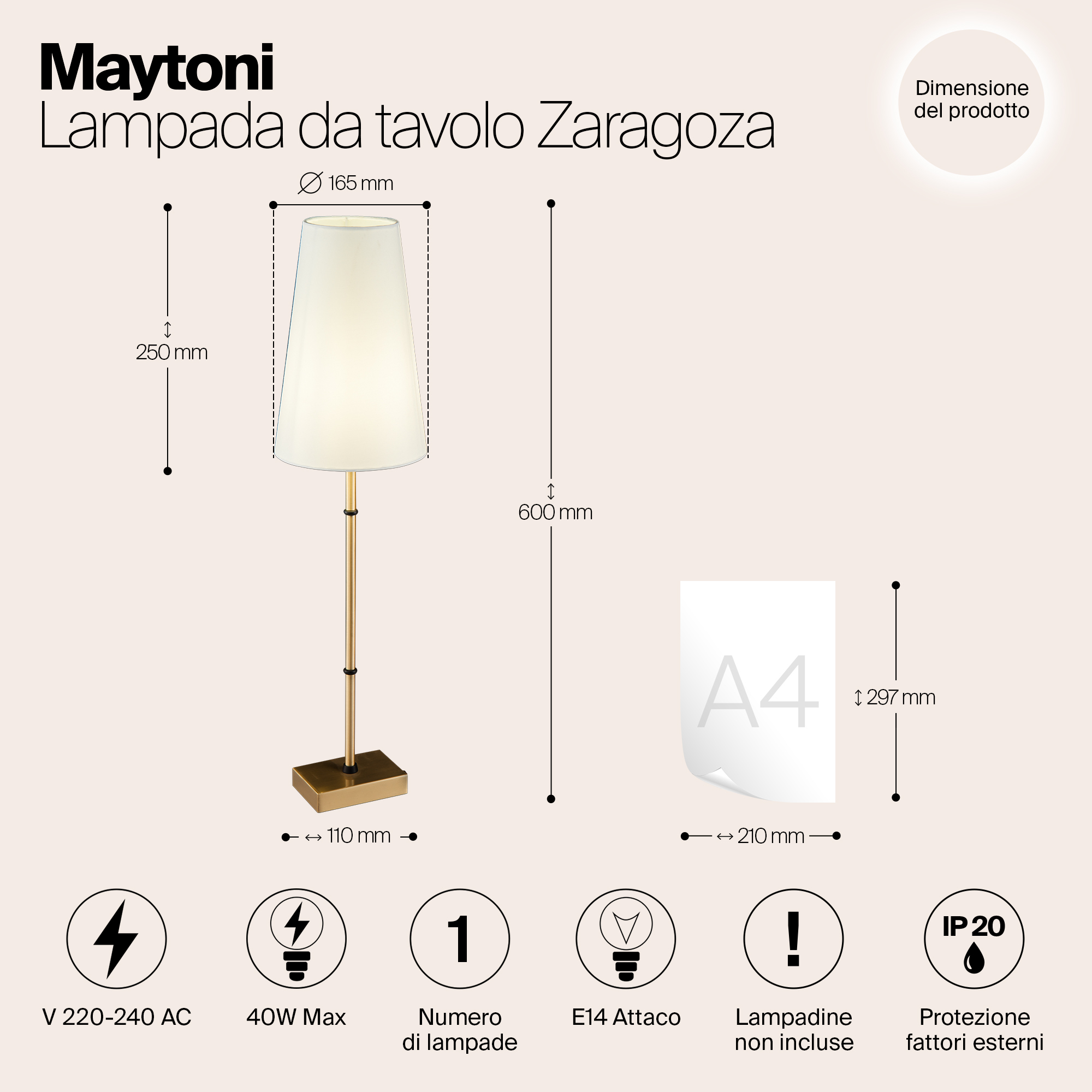 Дополнительная картинка Подвесная люстра Maytoni Zaragoza H001CL-05BS
