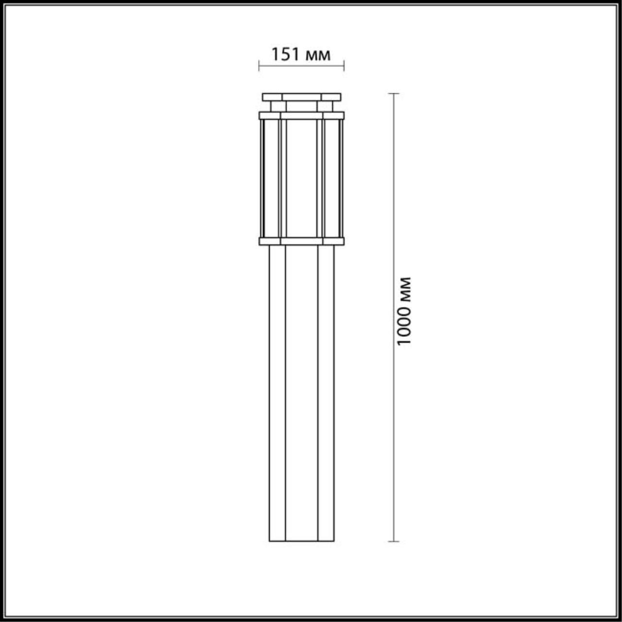 Дополнительная картинка Уличный светильник Odeon Light Nature Gino 4048/1F