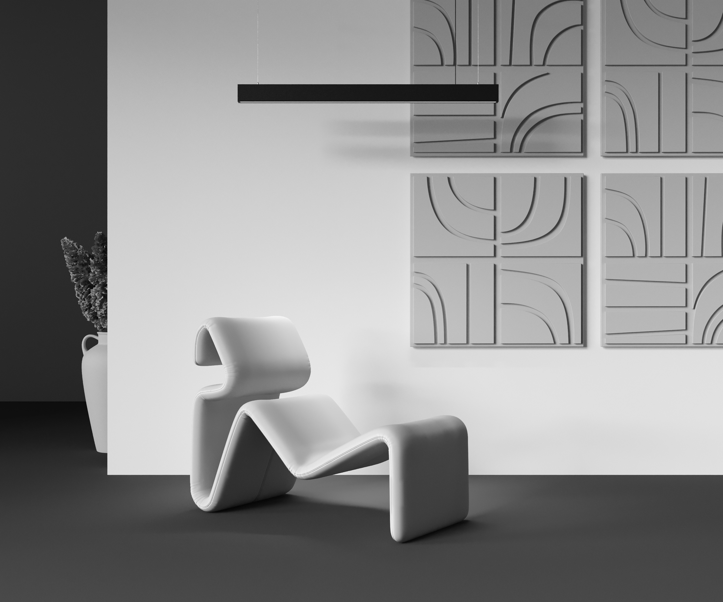 Картинка Подвесной светильник Technical P051PL-36W2.7-6K-B