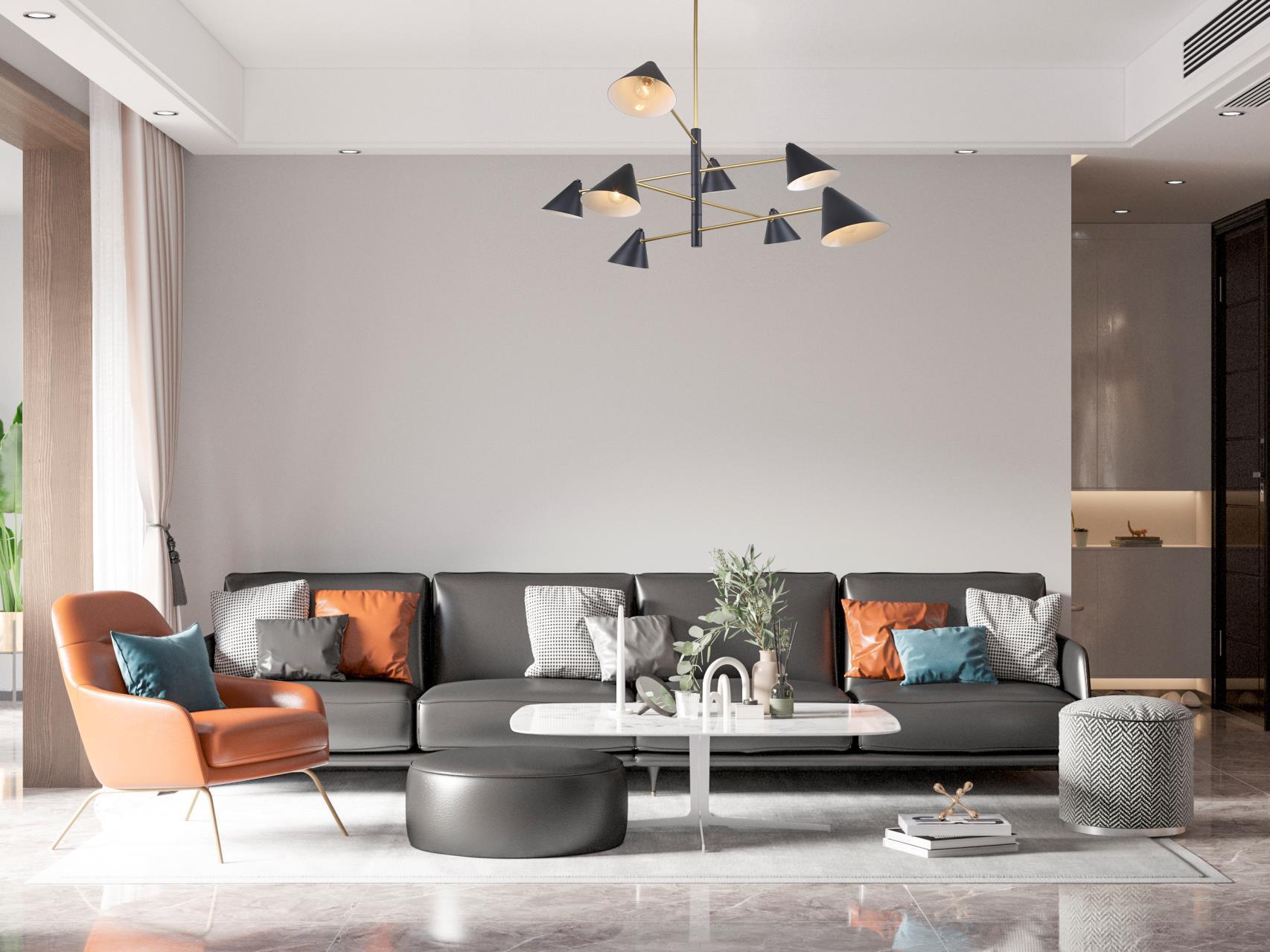 Дополнительная картинка Потолочная люстра Trikoniya 3089-8P