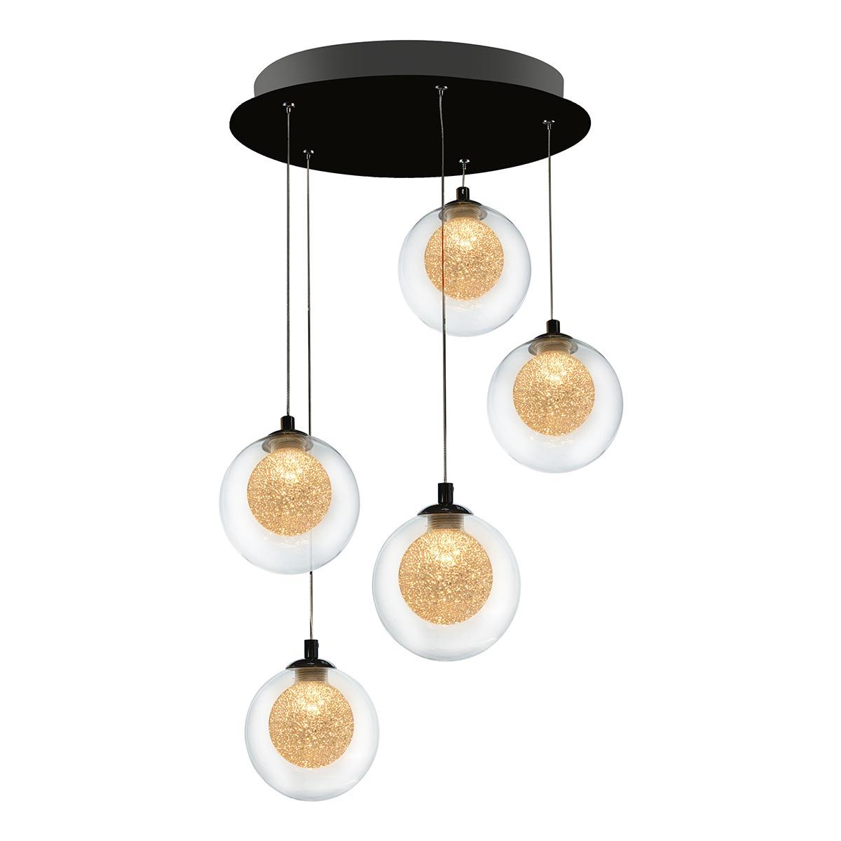 Картинка Подвесная светодиодная люстра iLedex Oblivion C4457-5R CR