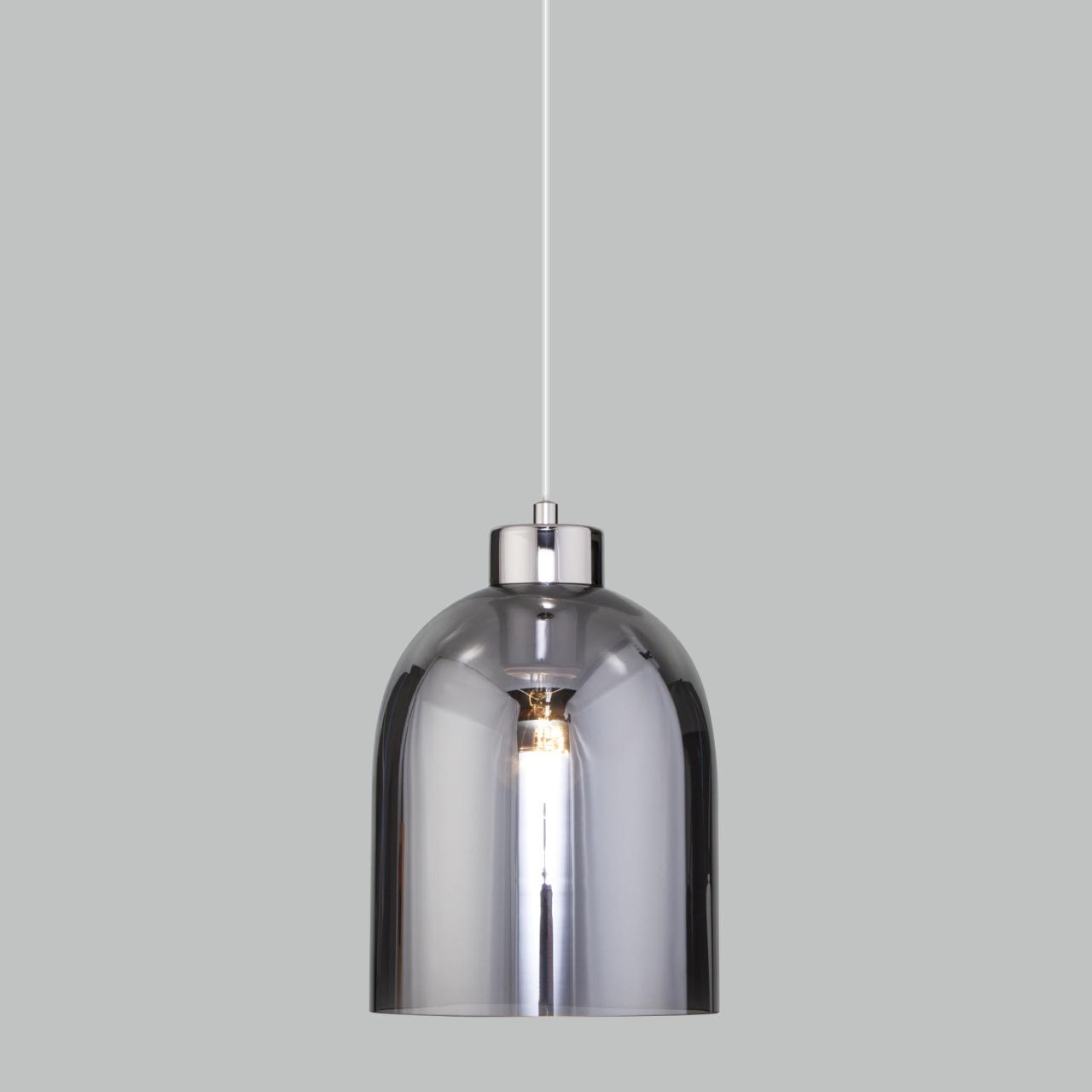 Дополнительная картинка Подвесной светильник со стеклянным плафоном 50119/1 никель
