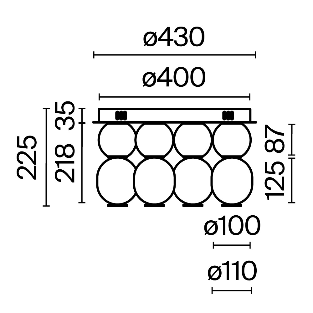 Дополнительная картинка Потолочный светильник Maytoni MOD273CL-L60G3K