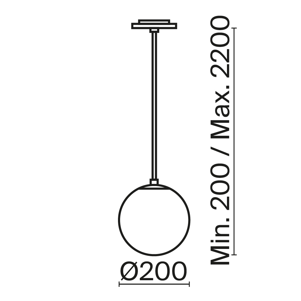 Дополнительная картинка Подвесной светильник Technical P039PL-5W3K-20INS-B