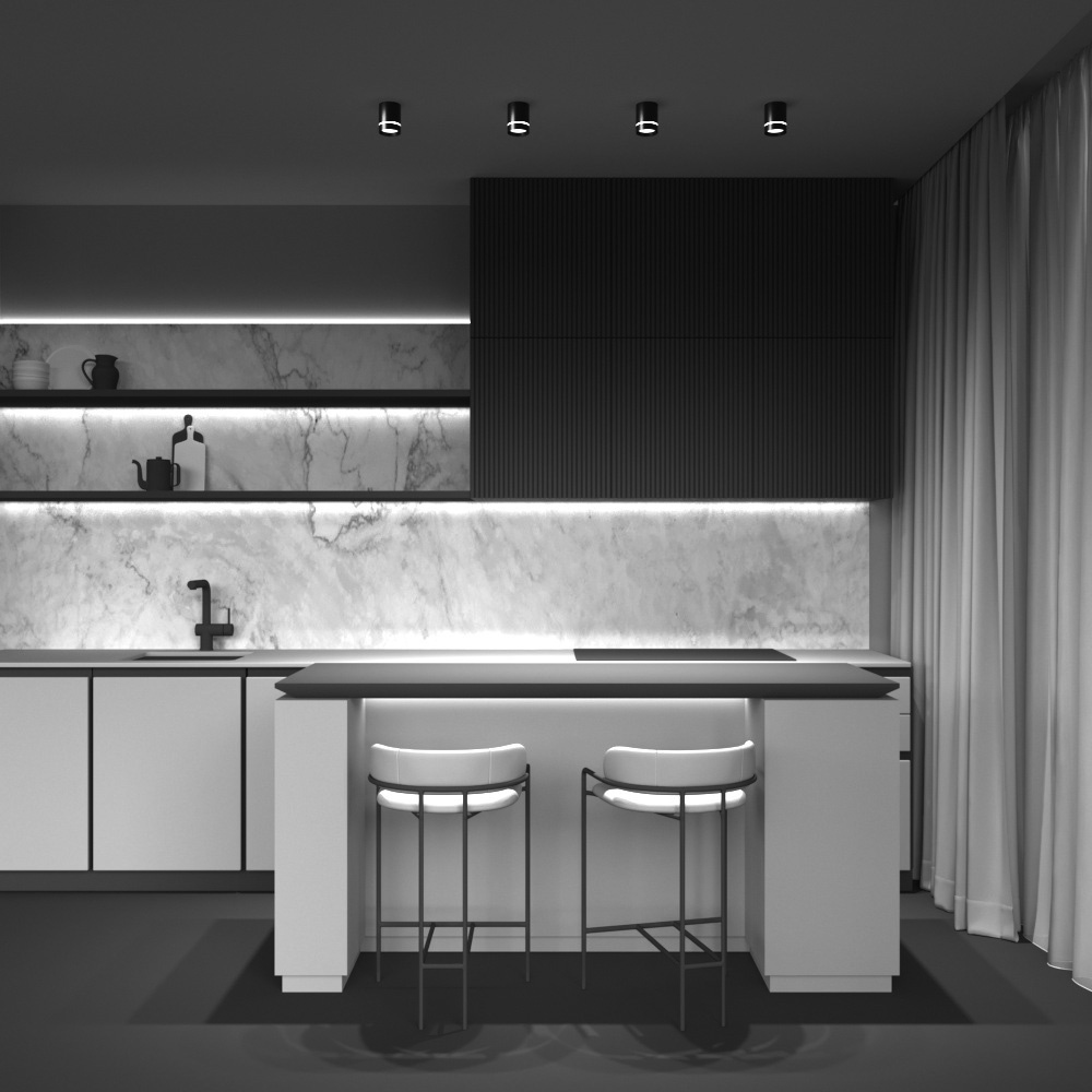 Дополнительная картинка Потолочный светильник Technical C085CL-9W3K-B