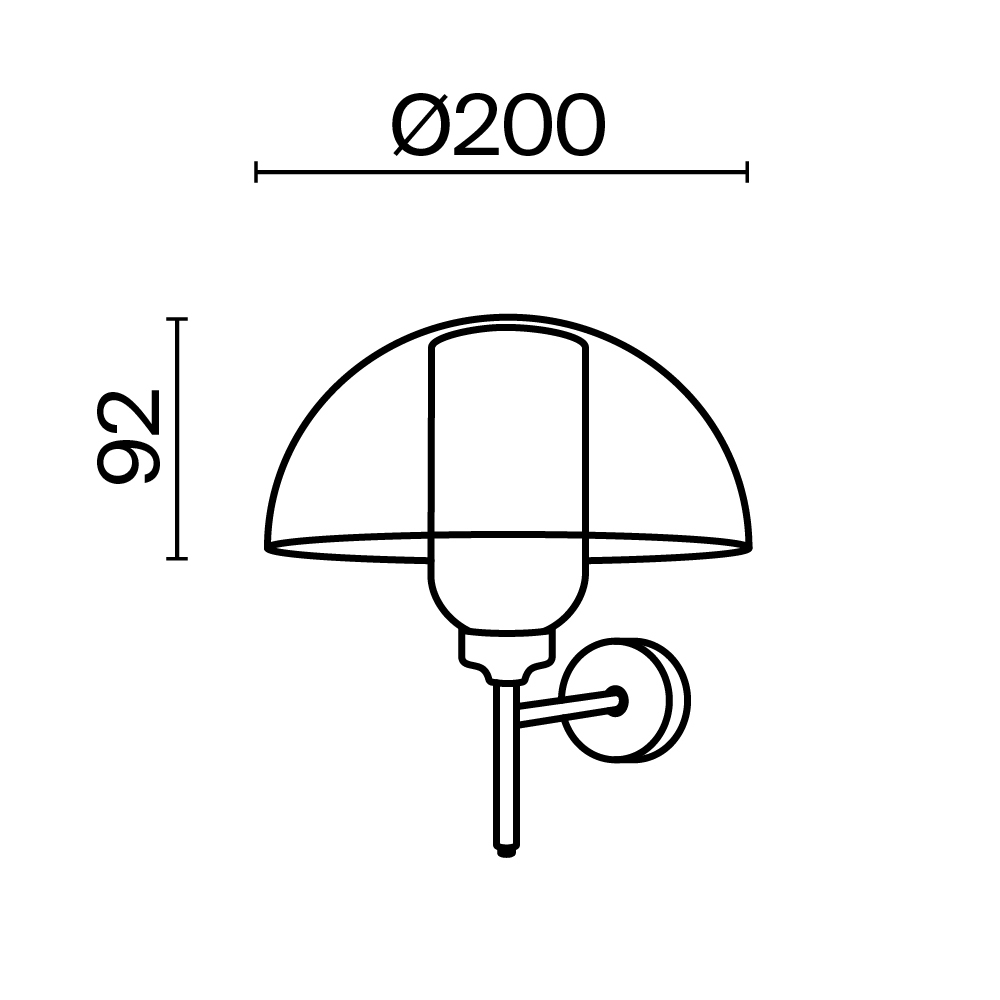Дополнительная картинка Настенный светильник (бра) Maytoni MOD177WL-01B