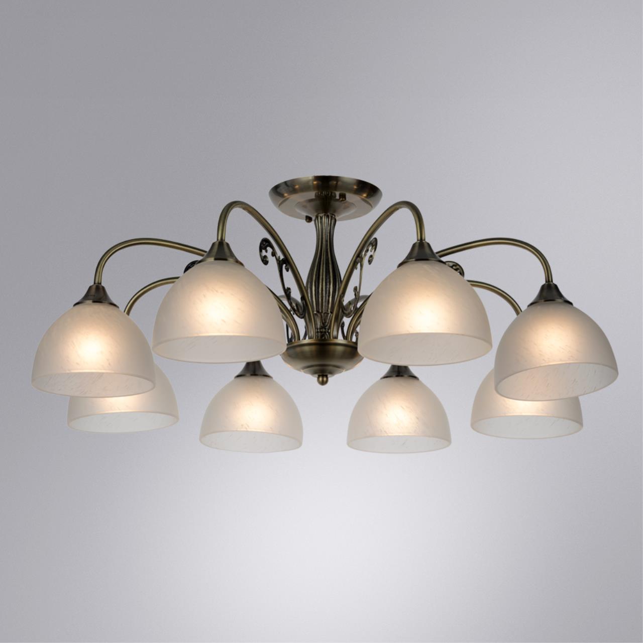 Дополнительная картинка Потолочная люстра Arte Lamp Spica A3037PL-8AB