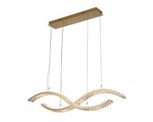 newport 8240 8242/110 gold , подвесной светильник, gold сlear crystal l110*16*h20.5/250 cm led strip 55w 3100k 6050lm, доставка по Казахстану 