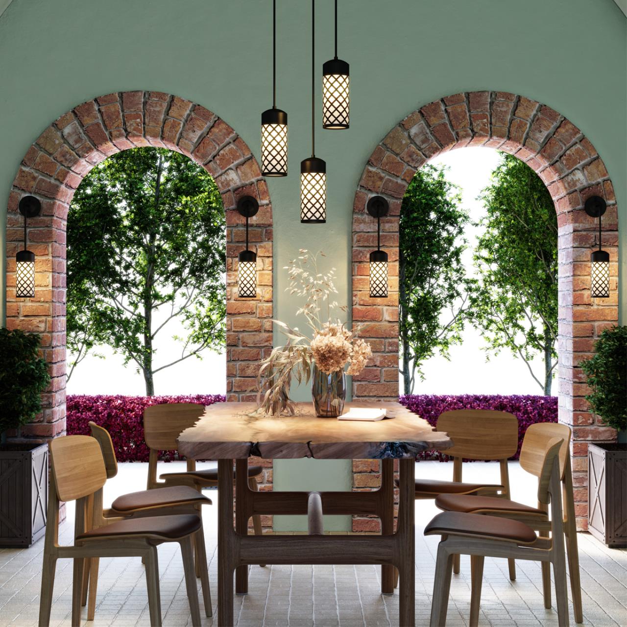 Картинка Уличный настенный светильник Odeon Light Nature Dunes 4834/1W