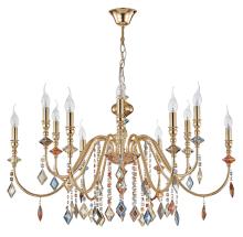 люстра crystal lux mercedes sp6+6 gold/color crystal lux 0951/312, доставка по Казахстану 