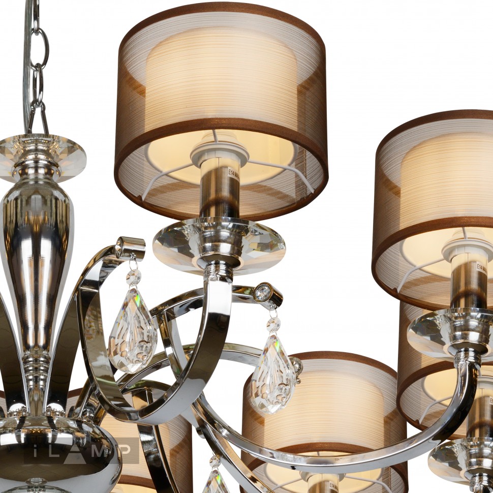 Дополнительная картинка Подвесная люстра iLamp Mario RM16001/10CR