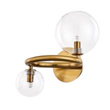 С 2 плафонами на стену Бра Arte Lamp Albus A7780AP-2AB, доставка по Казахстану 