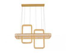 newport 8230 8232+2/s gold new , подвесной светильник, gold clear crystal l90*30*h50/250 cm led strip 62w 3100k 6200lm, доставка по Казахстану 