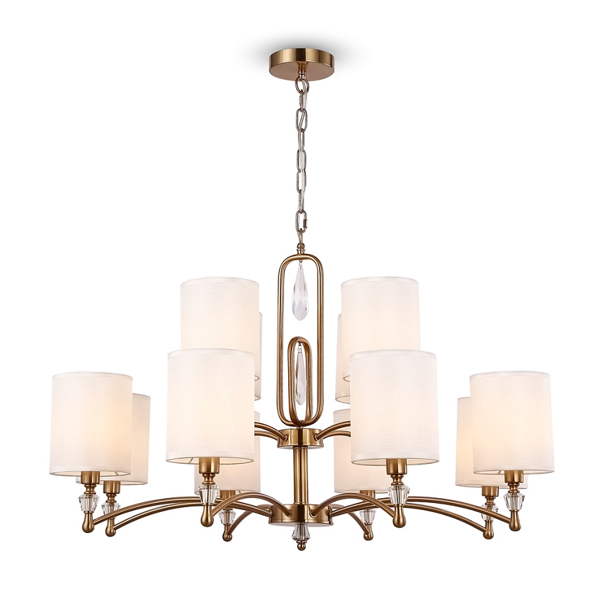 Картинка Подвесная люстра Freya FR1007PL-12BS Riverside