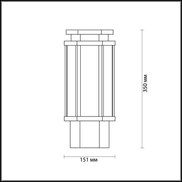 Дополнительная картинка Уличный светильник Odeon Light Nature Gino 4048/1B