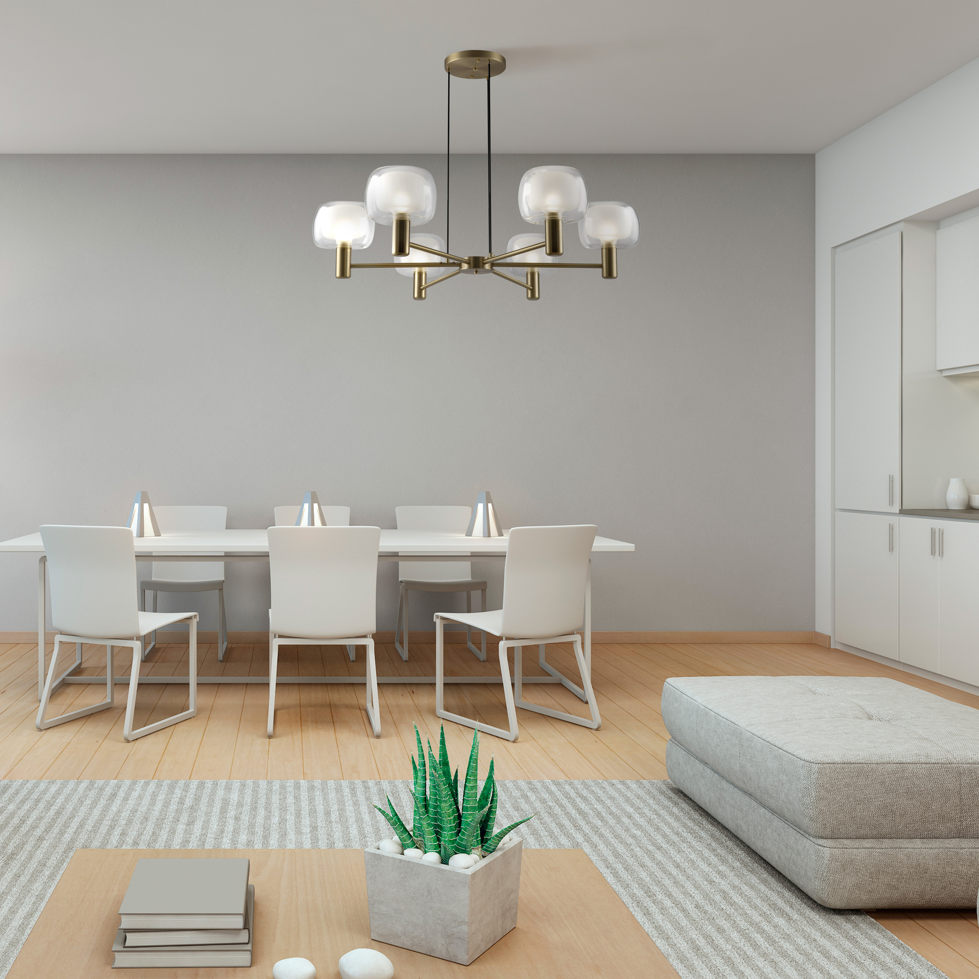 Дополнительная картинка Подвесной светильник Maytoni MOD411PL-06G