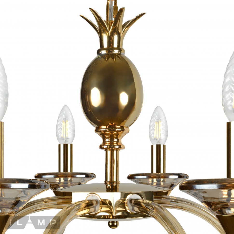 Картинка Подвесная люстра iLamp Flo YT2049-8 GD+COG