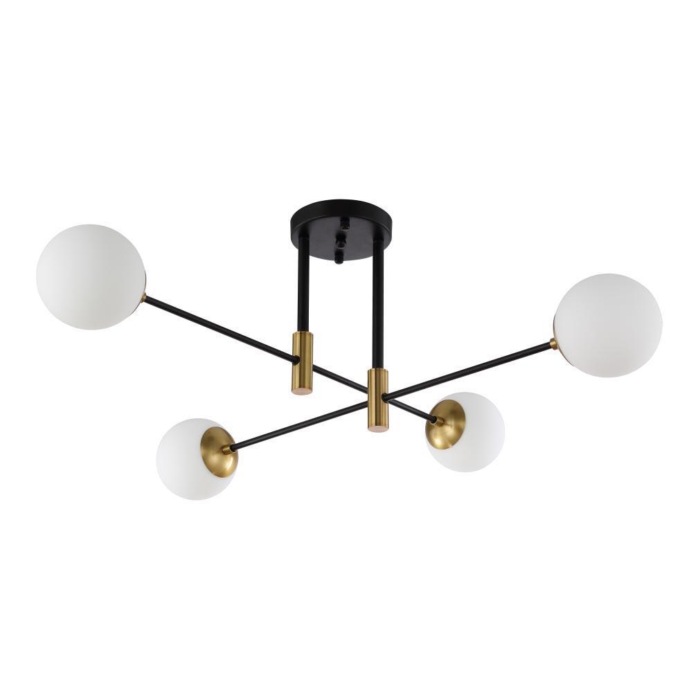 люстры светильник потолочный crystal lux fidel pl4 black crystal lux 0630/104, доставка по Казахстану 