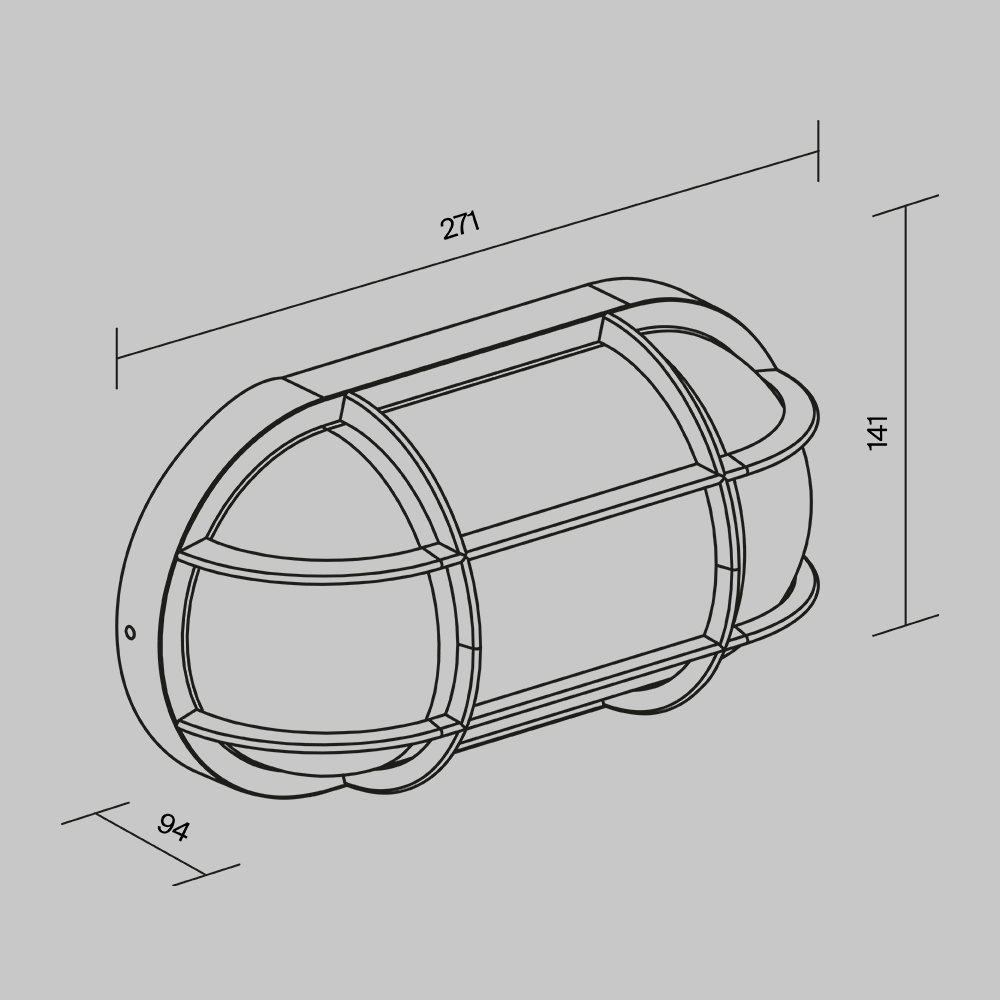 Дополнительная картинка Настенный светильник (бра) Outdoor O449WL-01GF1