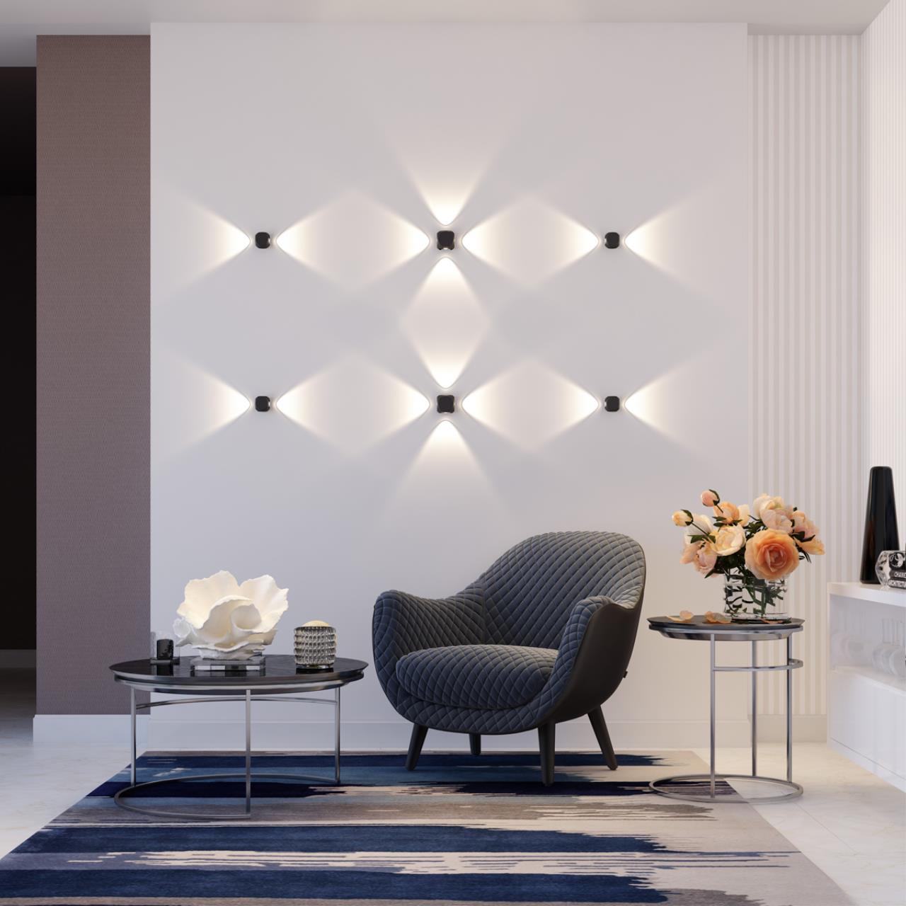Картинка Уличный настенный светодиодный светильник Odeon Light Hightech Miko 4222/4WL