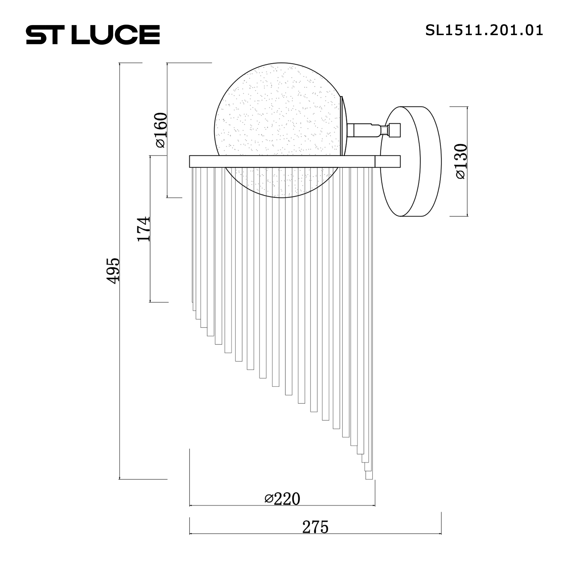 Картинка SL1511.201.01 Настенный светильник ST-Luce 