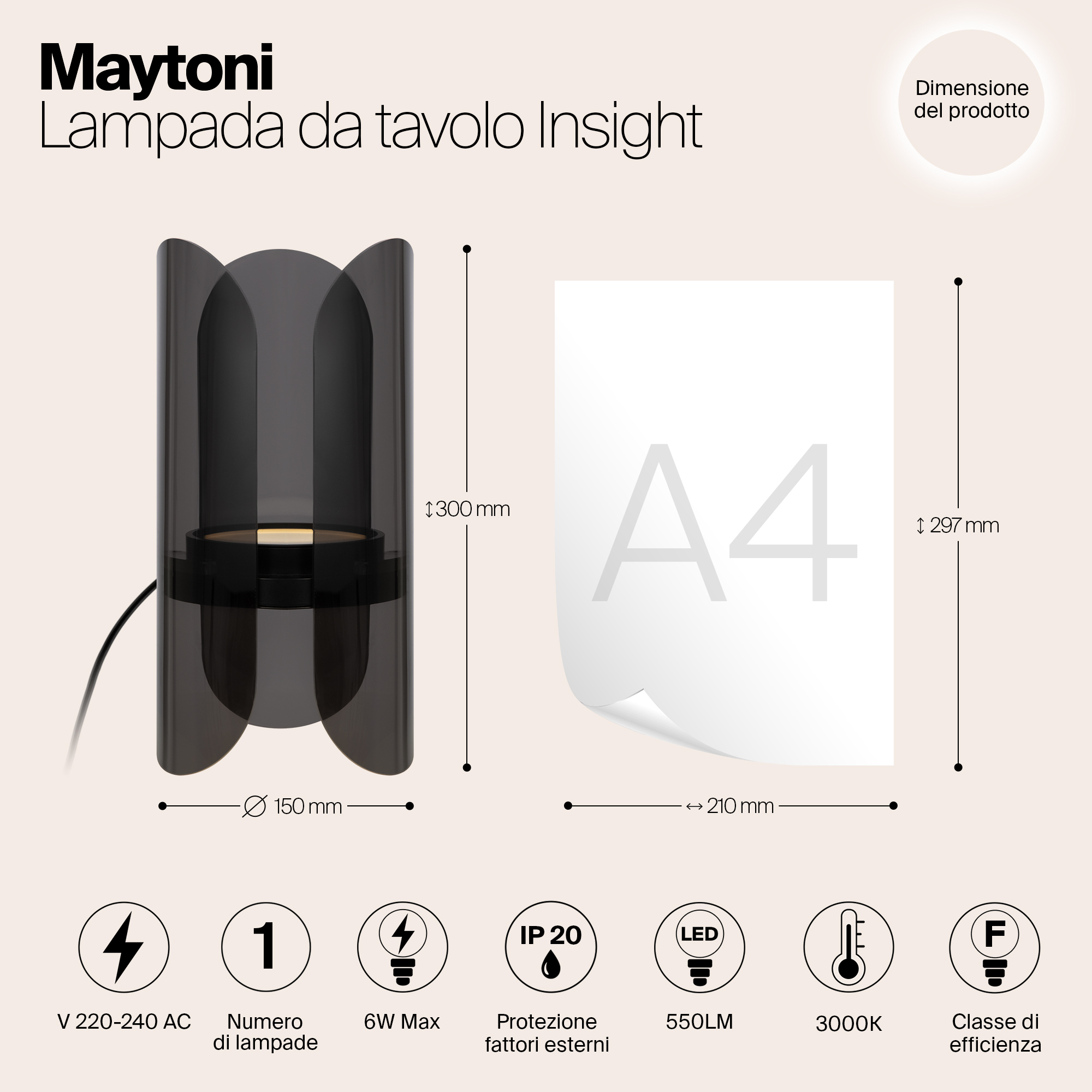 Дополнительная картинка Настольный светильник Maytoni MOD416TL-L6BR3K