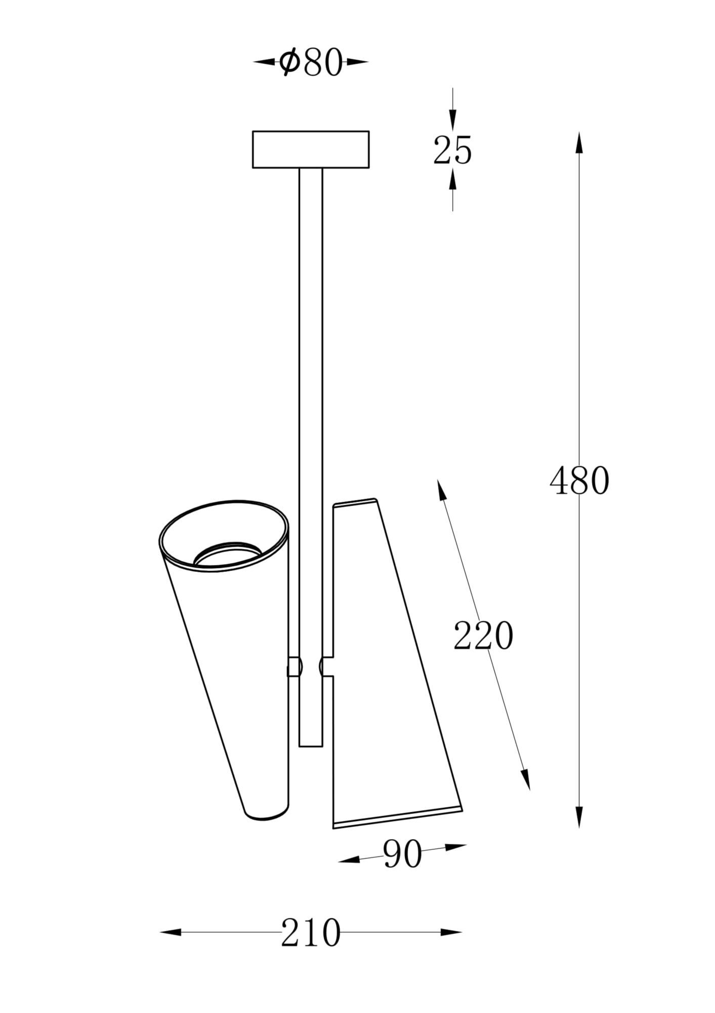 Дополнительная картинка Потолочный светильник Maytoni MOD095CL-02BS