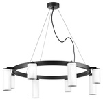 lr018364864 подвесной светильник rullo 8х50w gu10 черный/белый (571018+214436-4+214486-4), доставка по Казахстану 