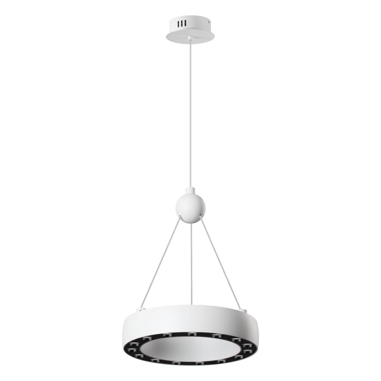 359395 over nt24 000 белый светильник подвесной светодиодный, длина провода 2м ip20 led 12w вниз/5w вверх 220v 1360лм 3000k turn, доставка по Казахстану 