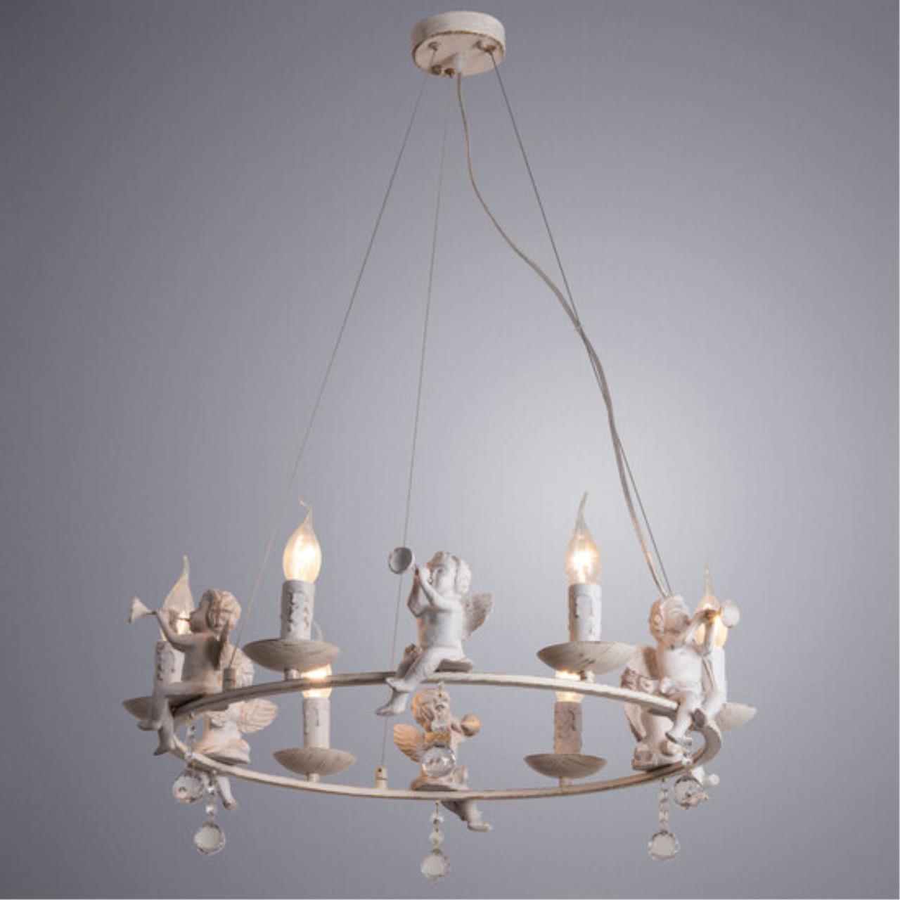 Дополнительная картинка Подвесная люстра Arte Lamp Amur A1133SP-6WG