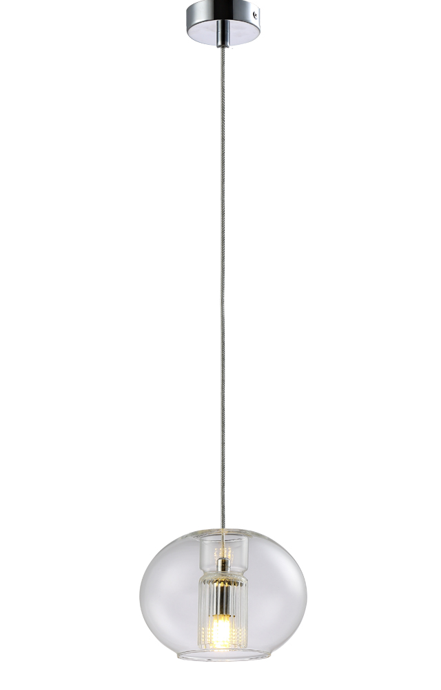 Светильник подвесной Crystal Lux BELEZA SP1 E CHROME Crystal Lux 0232/201 — фото 6