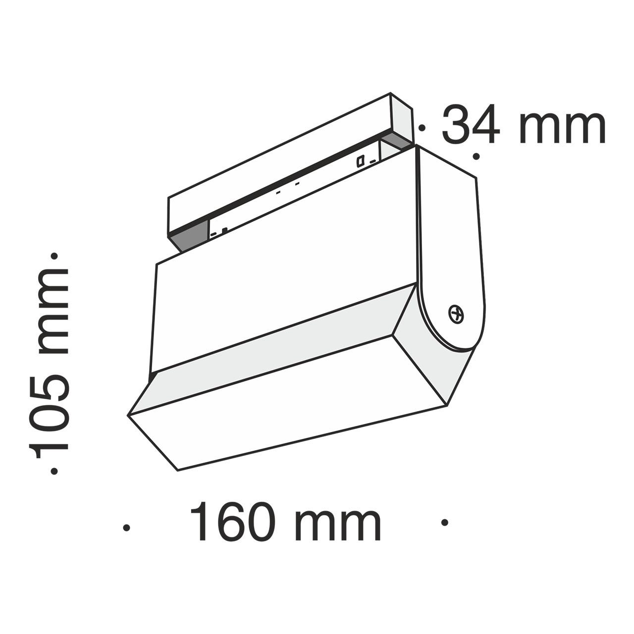Дополнительная картинка Трековый светильник Technical TR013-2-10W4K-B
