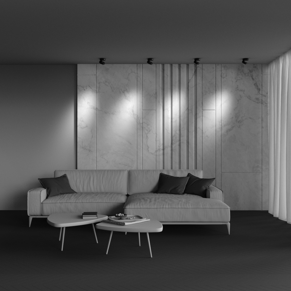 Дополнительная картинка Потолочный светильник Technical C022CL-12W4K-B-1