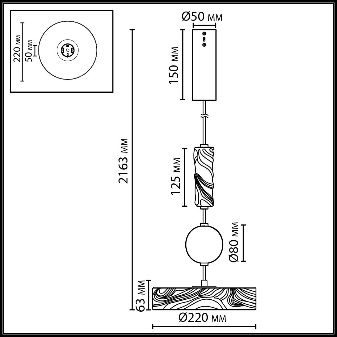 Картинка 5450/32L Odeon Light  Подвес RIVIERA