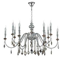 люстра crystal lux mercedes sp6+6 chrome/smoke crystal lux 0950/312, доставка по Казахстану 