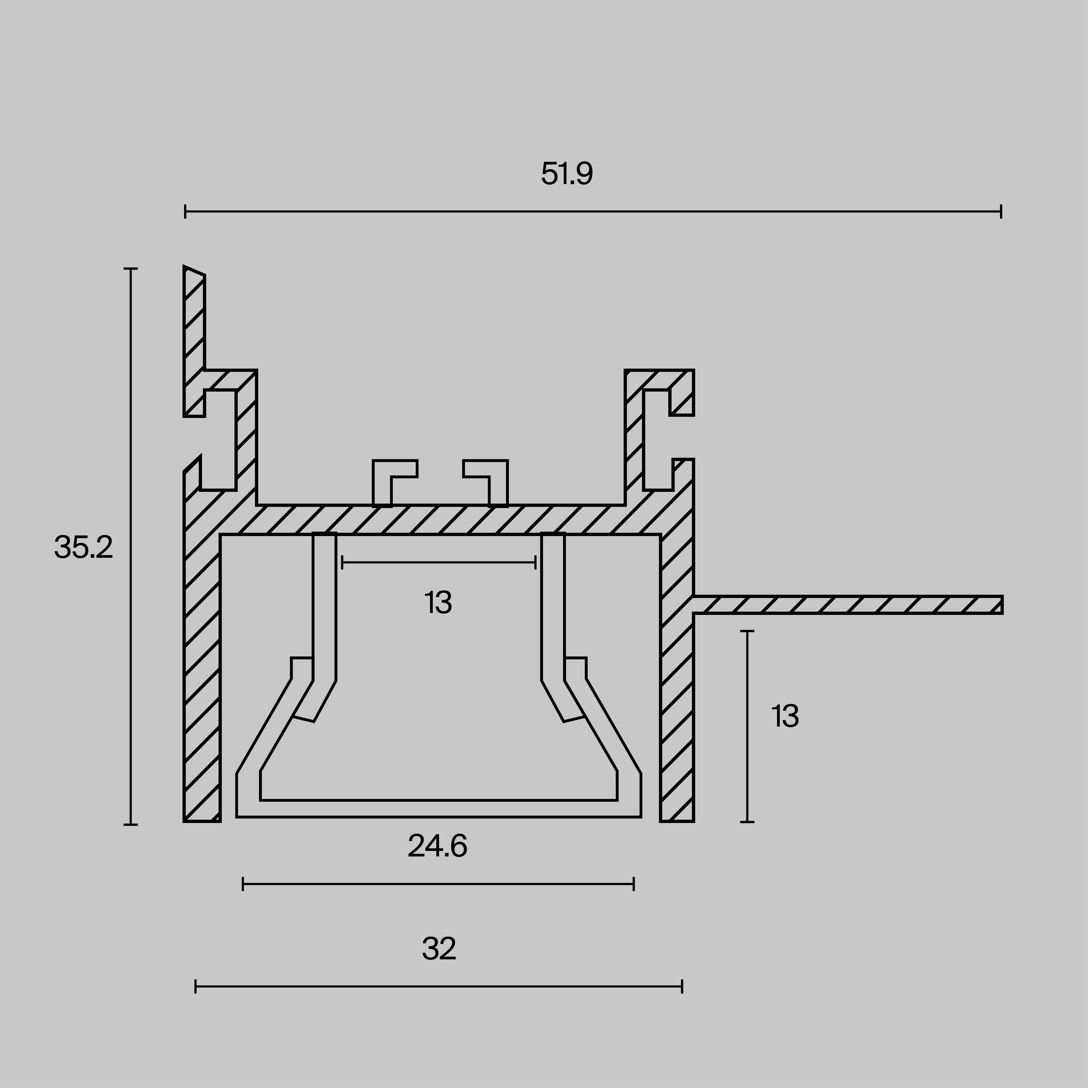 Комплектующие к светодиодной ленте Technical ALM013S-2M — фото 4