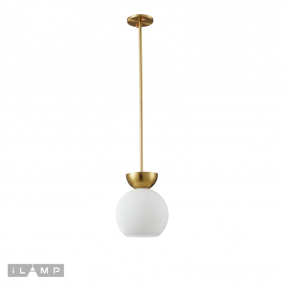 светильник подвесной ilamp mono p6079-1 gd+wh, доставка по Казахстану 