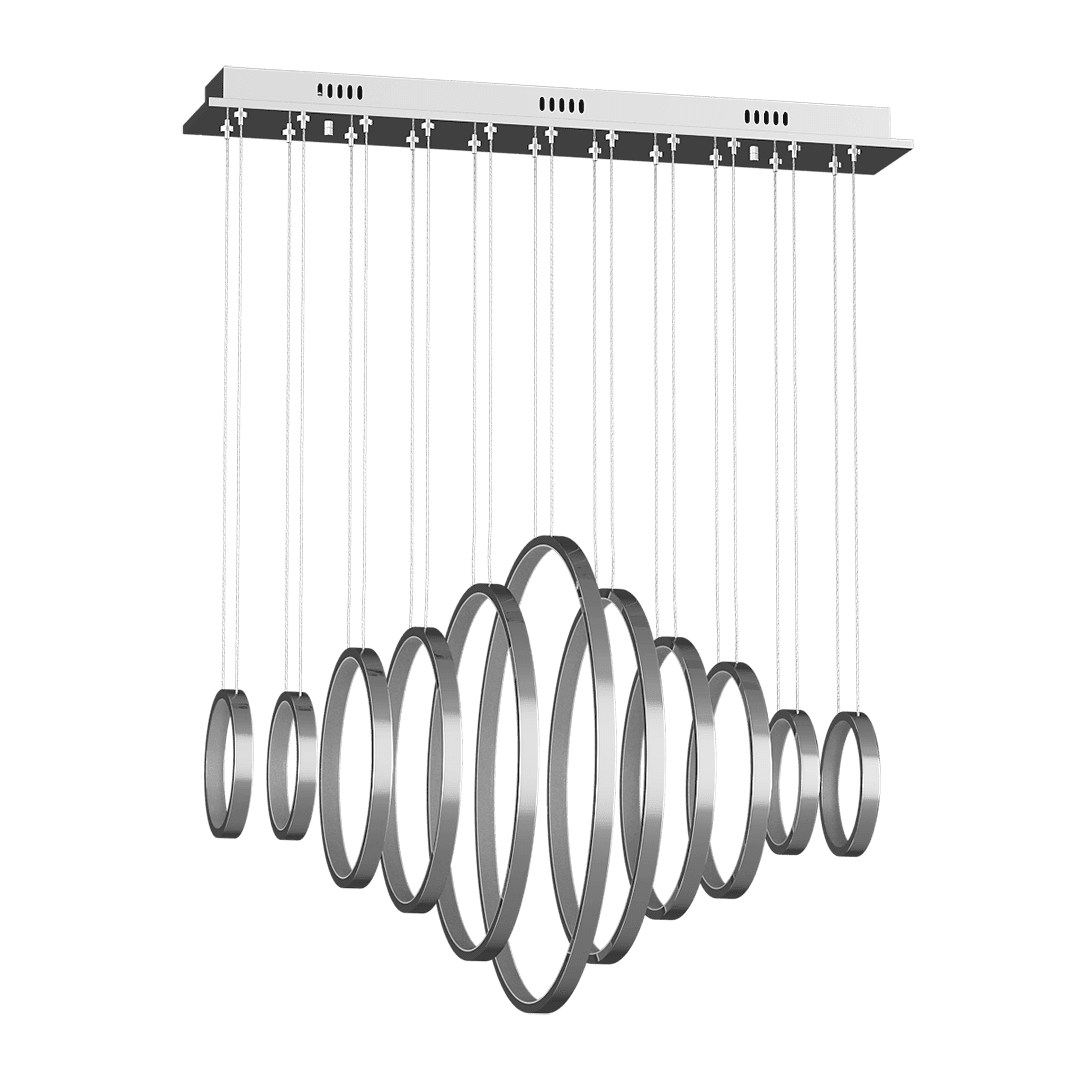 люстра подвесная декоративная spring хром 67 3000 ad14036-11a-ch, доставка по Казахстану 