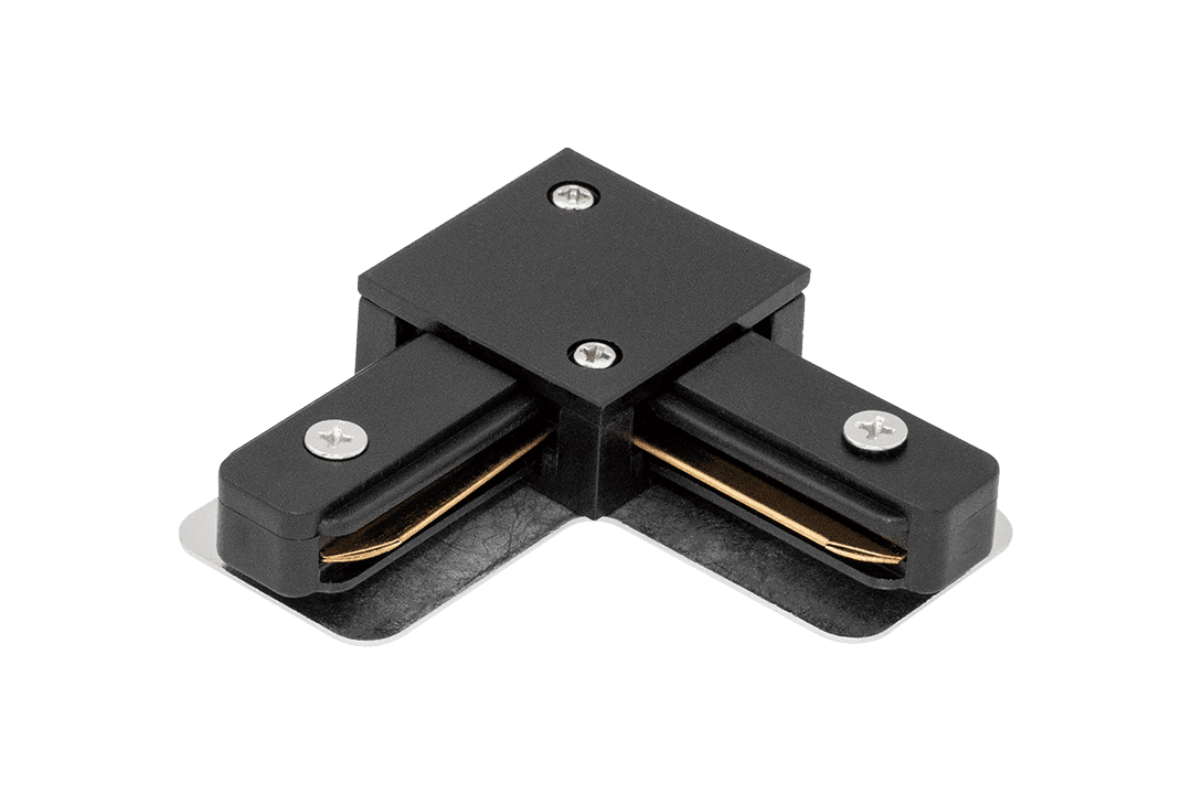 Дополнительная картинка L коннектор для трековых систем, черный