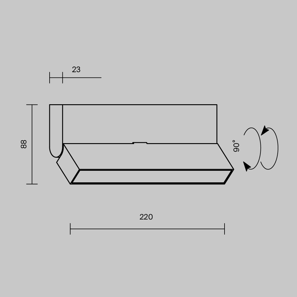 Картинка Потолочный светильник Technical C133CL-12W3K-B