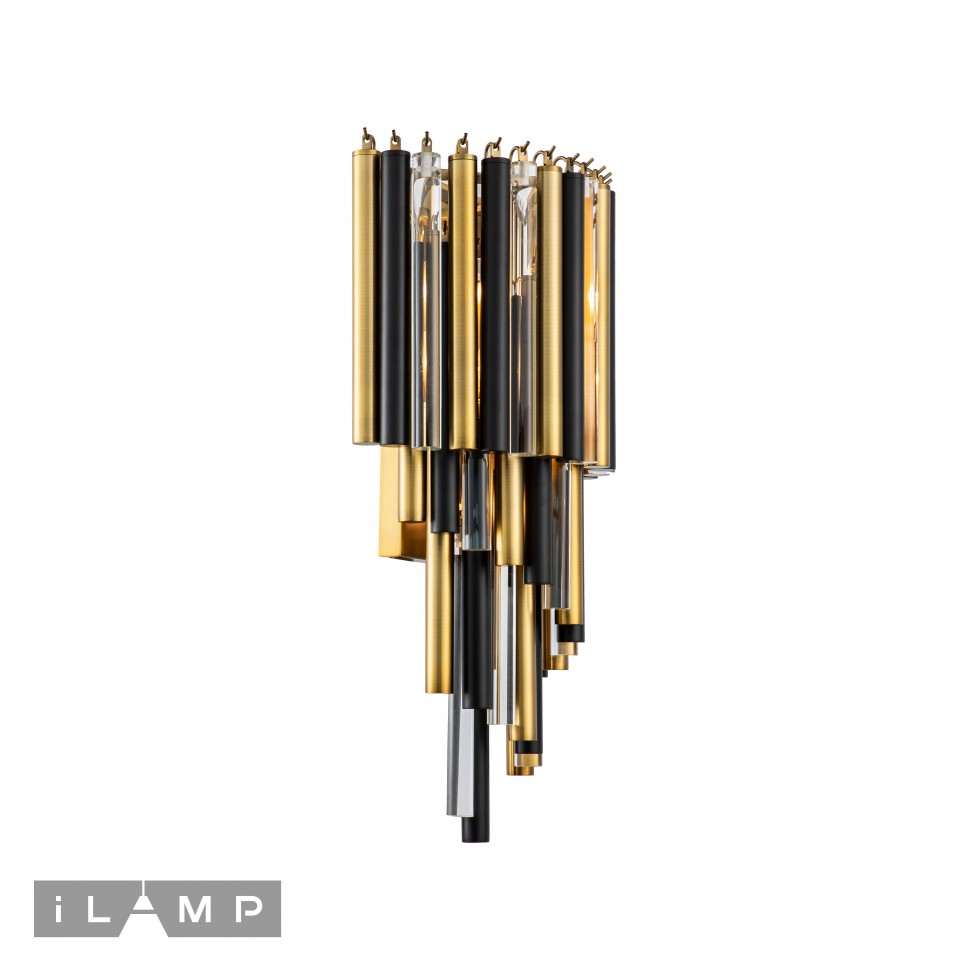 Картинка Настенный светильник iLamp Tribeca 097B-3 Matt Bronze&Black